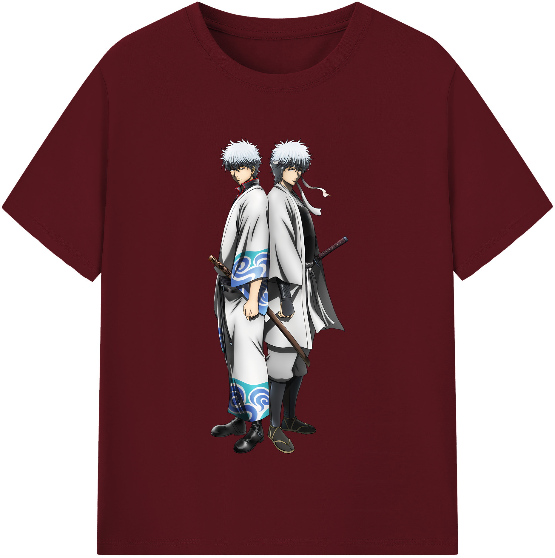 （画像用） ぎんたま 坂田銀時（さかたぎんとき） 神楽 志村新八（しむら しんぱち） GINTAMA Sakata Gintoki Kagura Shimura Shinpachi 綿100％半袖Tシャツ（フロントプリント）